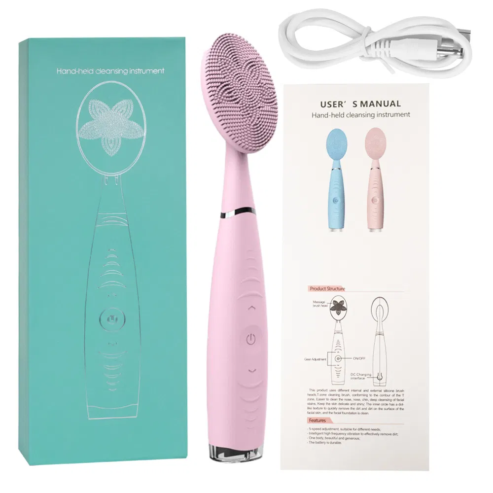 Mini Waterproof Ultrasonic Facial Cleansing Device for Deep Pore Cleaning