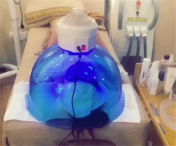 H2O2 Oxygen LED PDT Facial SPA Mask Facial Steamer for Skin Rejuvenation