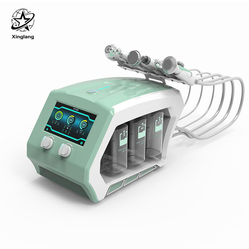 Small Hydro Facial Device with 8 Functions for Skin Care
