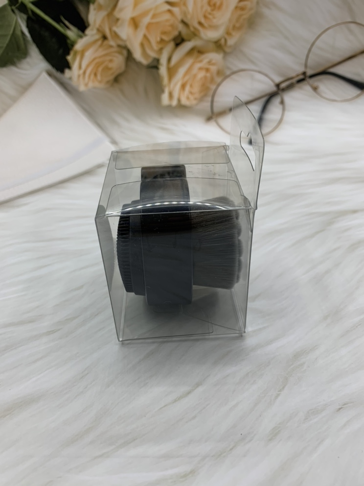 Mini Double-Face Black Bamboo Charcoal Hair Hanging Facial Brush Cilicone Facial Massage