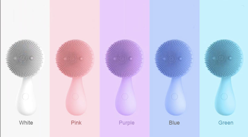 Mini Vibration Facial Cleaner Electric Face Brush Silicone Cleansing Brush