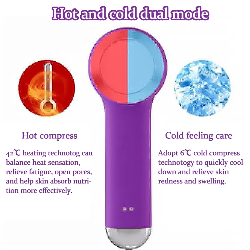 Cleansing Brush Ice Tender Skin Beauty Machine Electric Silicone Cleanser Facial Pore Cleaning Rechargeable Face Wash Brush