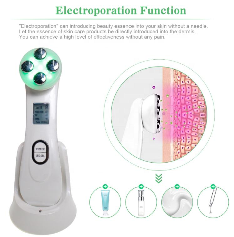Portable Mini RF Facial Device, Radio Frequency Machine for Skin Tightening