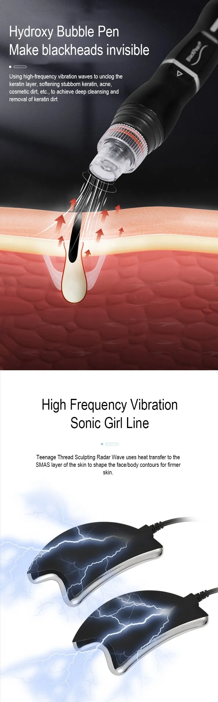 Desktop 10 in 1 Face Care Black Hydra Multi Function Skin Tightening Facial Machine Salon Use Face Cleaning Black Head Removal Hydro Dermabrasion