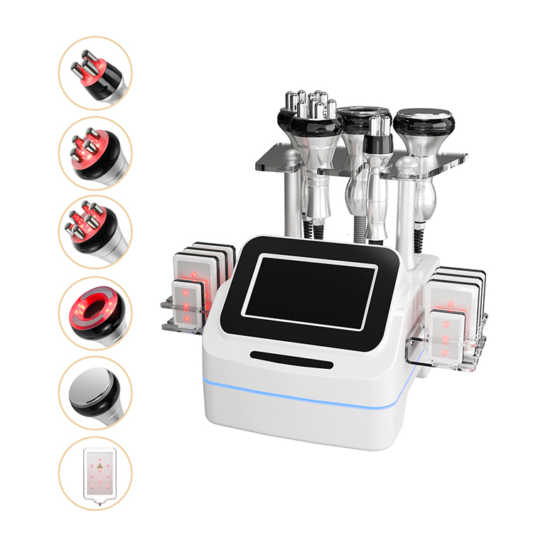 6in1 Desktop 40K Cavitation Machine High Frequency Slimming Skin Tightening Body Cavitation Machine Other Home Beauty Equipment