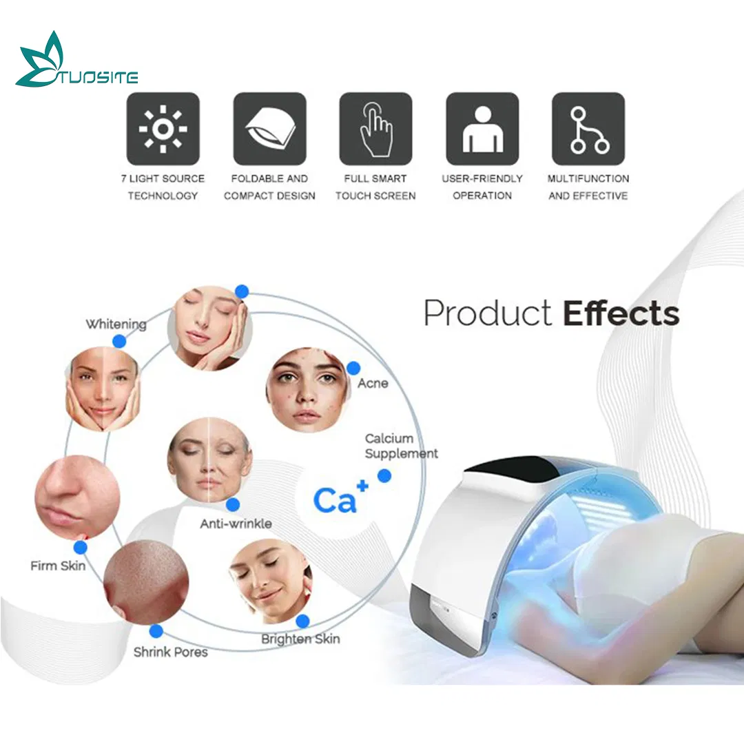 7 Color Beauty Wrinkle Remover Device Face Light Therapy PDT LED Facial Mask Machine