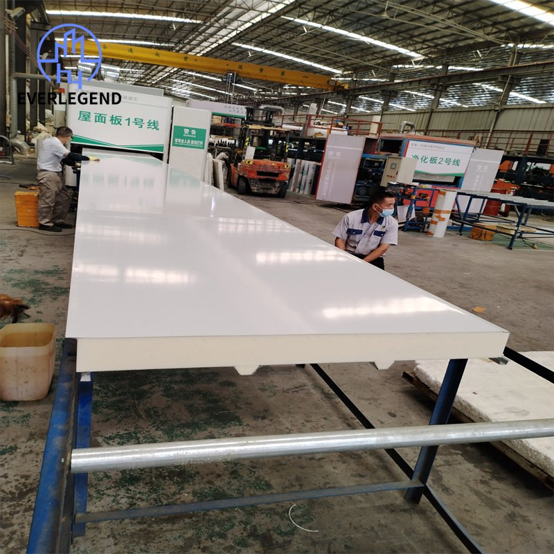 PU Insulated Polyurethane Sandwich Exterior Wall Panel for Cold Storage Warehouse PUR Roof and Wall Panels Heat Preservation Freezer Room