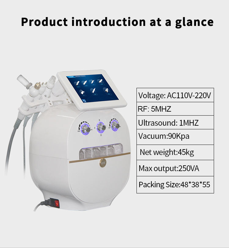 6 in 1 Hydrogenoxygen Small Bubbles Multifunction Facial Skin Care Machine
