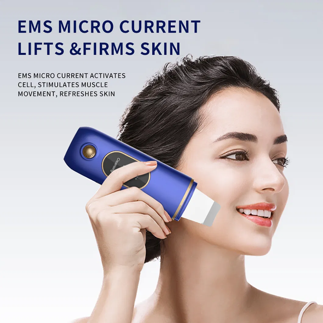 Professional Exfoliating Ultrasonic Facial Skin Scrubber Microcurrent Beauty Device