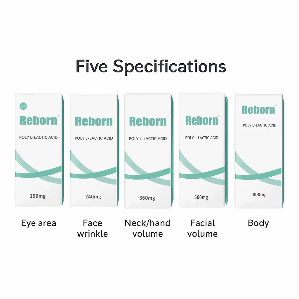 Biodegradable Injectable for Face and Body Contouring Reborn Plla Dermal Filler 360mg 800mg