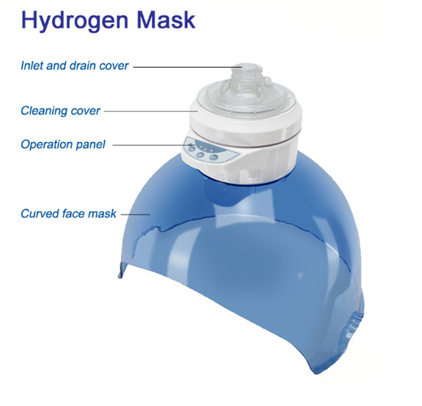 H2O2 Oxygen LED PDT Facial SPA Mask Facial Steamer for Skin Rejuvenation