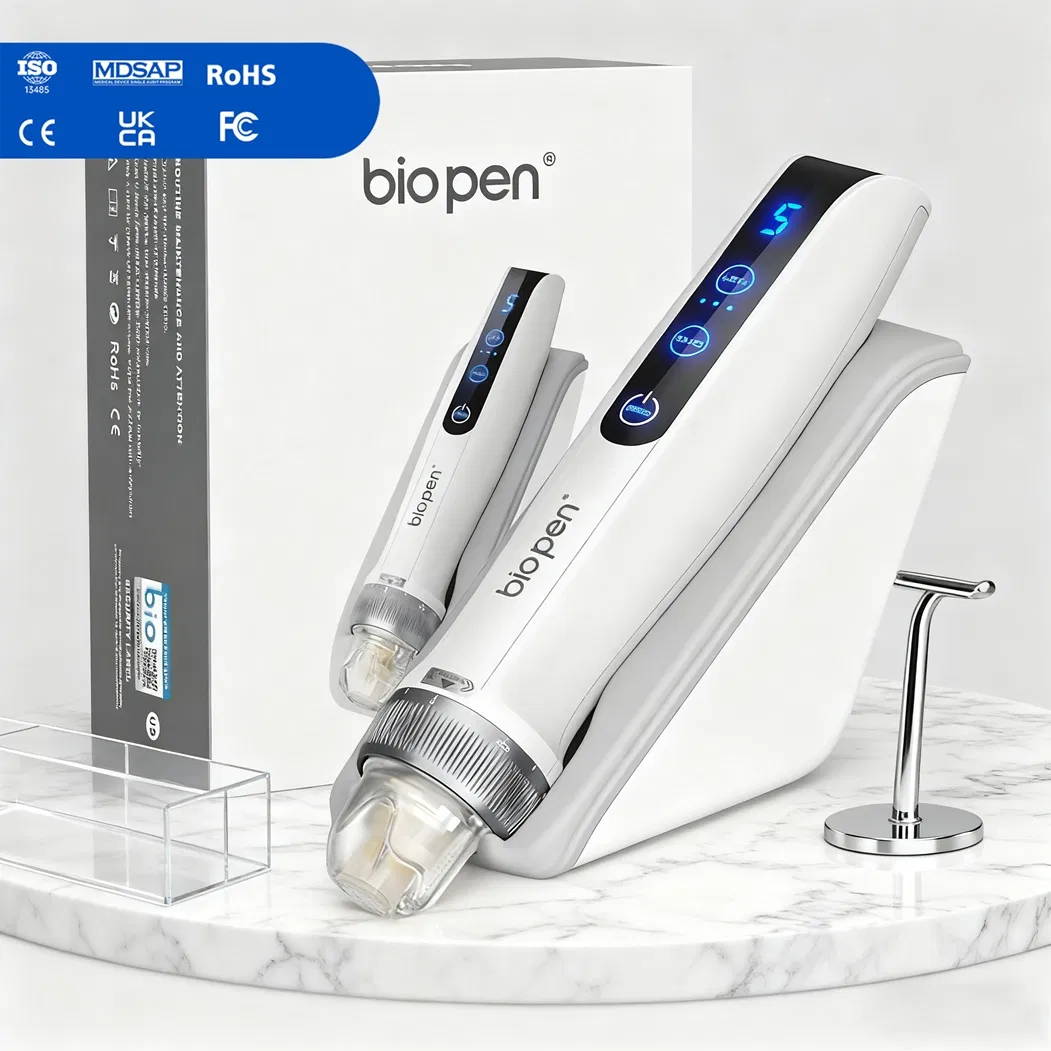 Hot Sale EMS Microcurrent LED Light Therapy Microneedling Treatment Facial Equipment Beauty Device Bio Pen Q2 Derma Pen