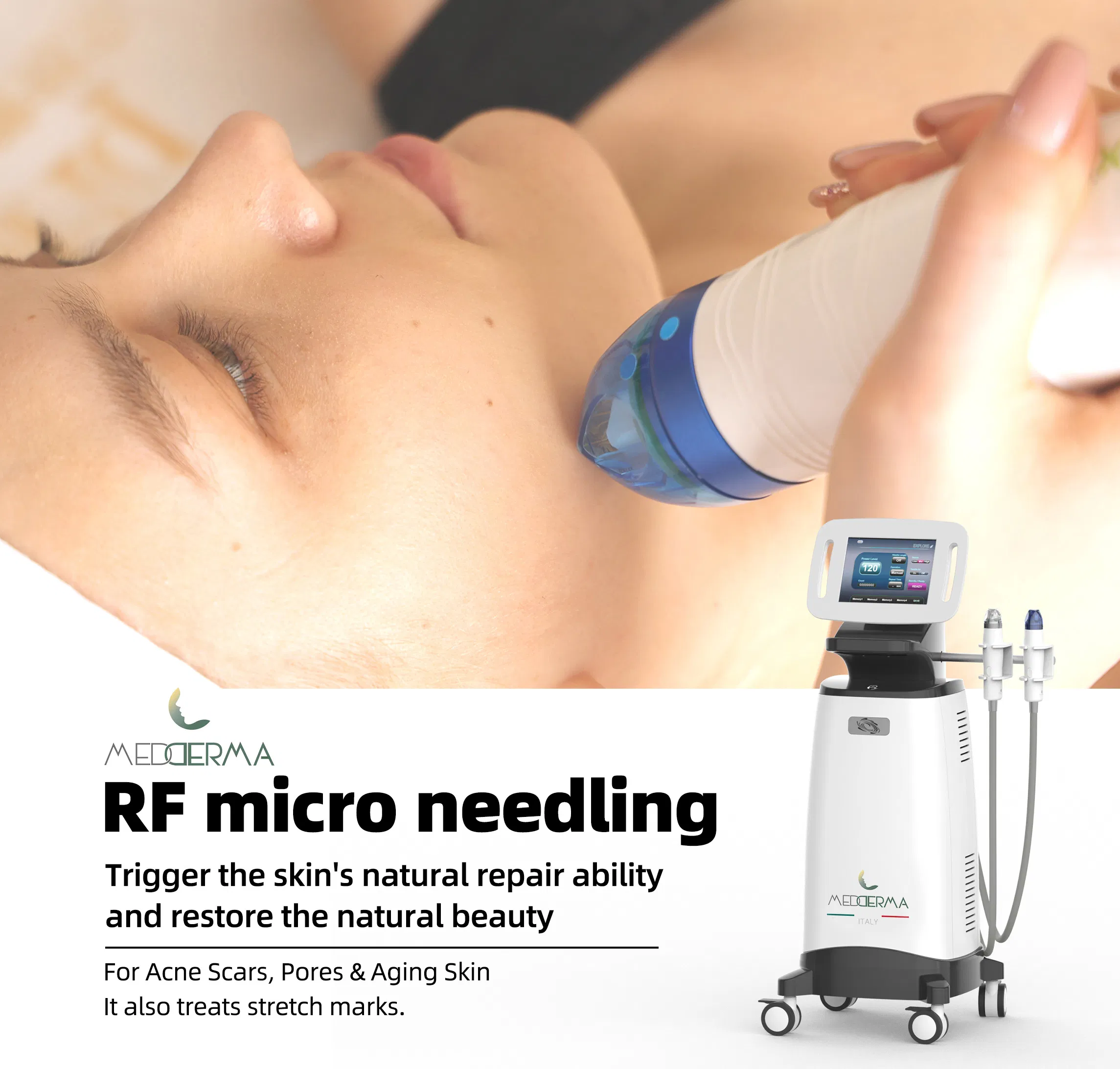 Professional Skin Tightening Microneedling RF Machine for Home Use