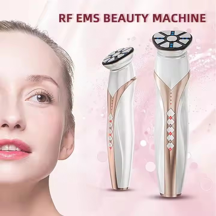 EMS Facial Lifting Device Skin Tightening LED Microcurrent Radio Frequency Machine RF Beauty LED Device for Face