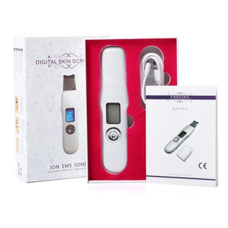 Handheld Pore Cleaner Facial Ultrasonic Skin Scrubber for Deep Cleaning