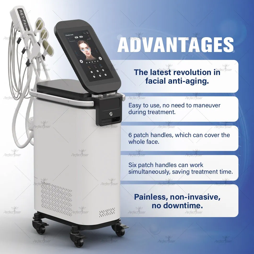 6 Patches Removal Wrinkle Facial Lift Anti-Aging Facial Slimming EMS Beauty Device