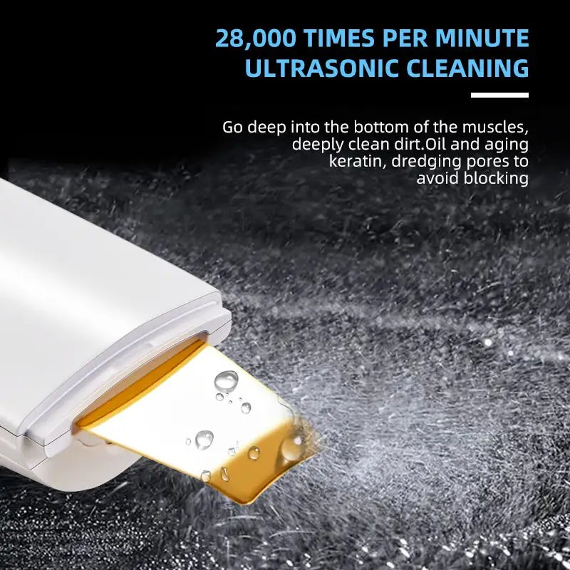 New Arrival Ultrasonic Facial Scrubber Skin Exfoliator Beauty Peel Machine Pore Deep Cleanings DIY Spray Mist Skin Scrubber