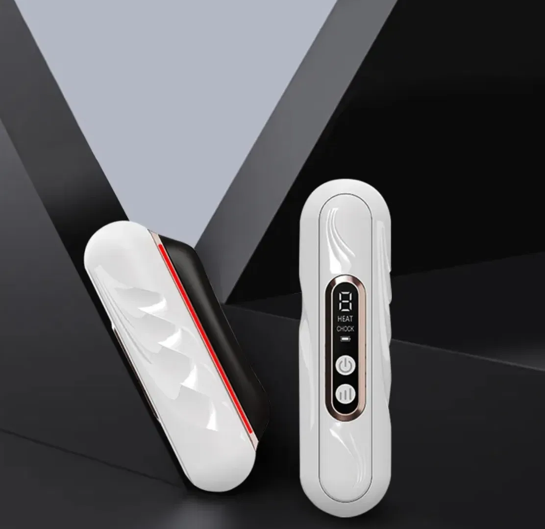 Electric Hot Gua Sha Body Scraper Tool Facial Lifting Skin Tightening Jawline Sculpting Puffiness Bianstone Scraping Board