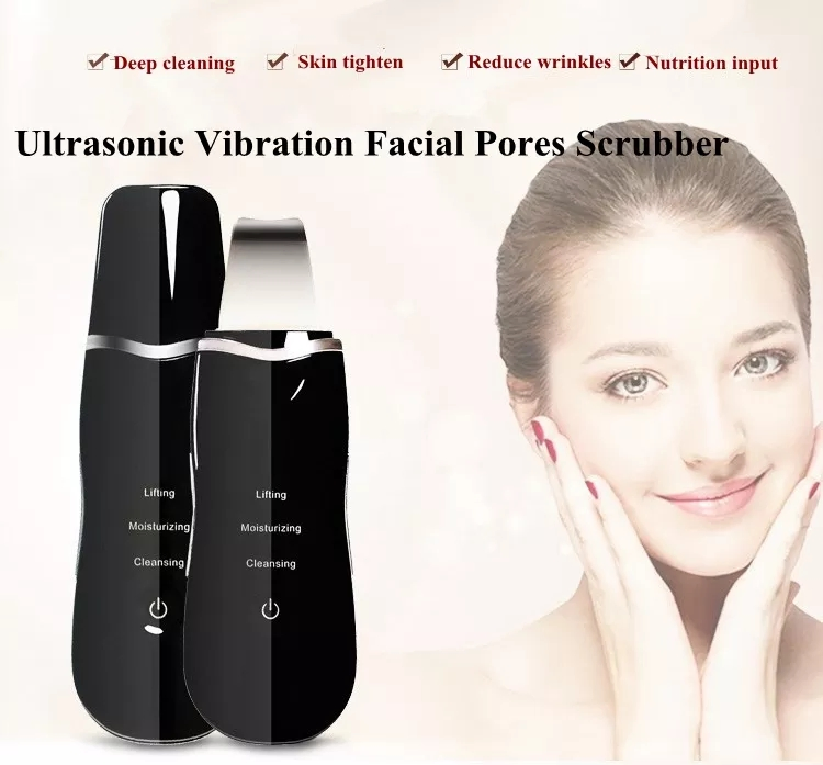 Pore Clean Exfoliator Ultrasonic Beauty Device Skin Scrubber for Home and Salon