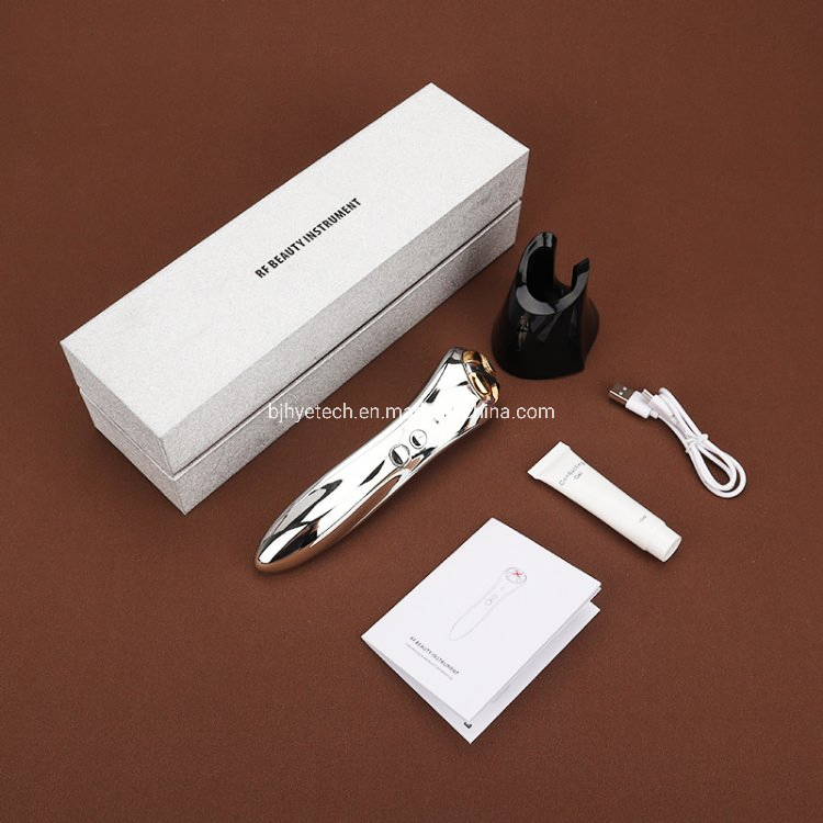 New 7 in 1 RF/EMS Radio Frequency Device Red Blue Color Light Skin Rejuvenation Facial Cleansing Home Use Beauty Product