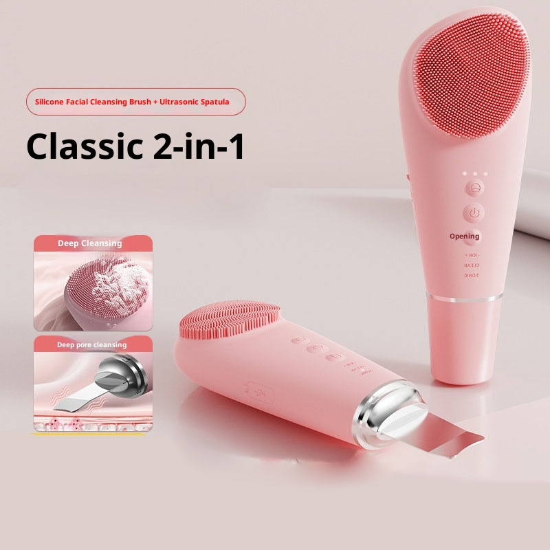 Deep Cleansing Rechargeable Silicone Face Scrubber Pore Purifying Improve Skin Issues Brightening Skincare Electric Beauty Device Facial Cleansing Brush