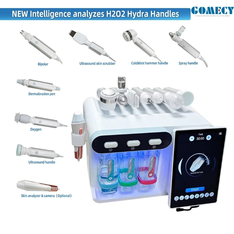 Newface Hydra SPA 8 in 1 Facial Skin Analyzer and Micro Bubble Hydro Dermabrasion Beauty Device