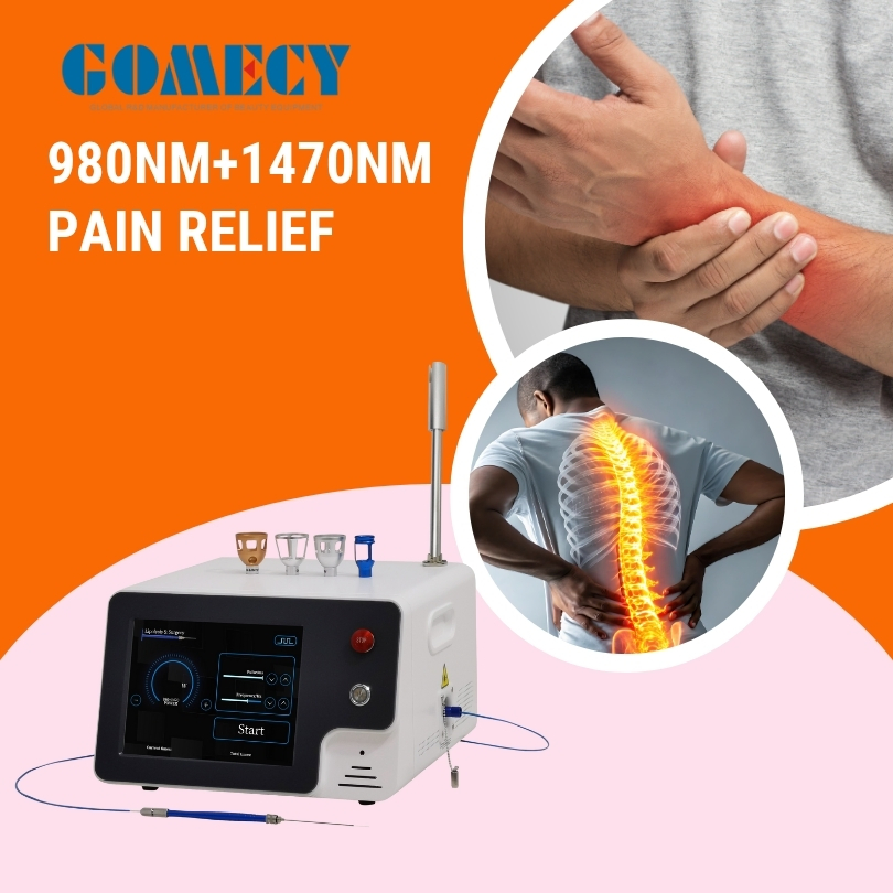 Gomecy 980nm 1470nm Laser for Face Lifting Evlt Lipolysis Medical Skin Beauty