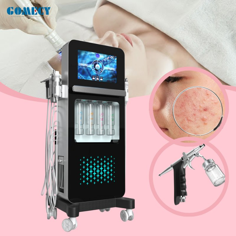 High End Water Drop Bubble Facial Treatment Device for SPA Salon Skin Care