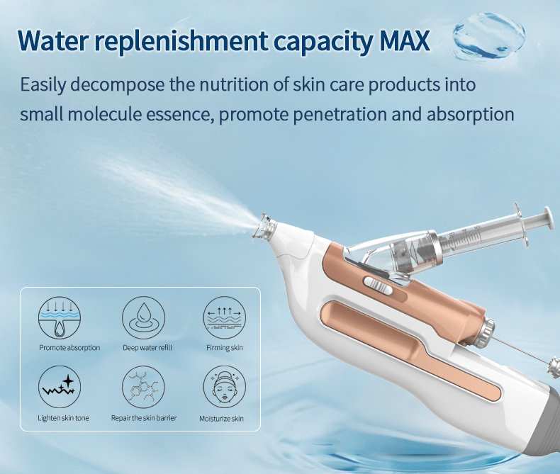 Needleless Mesotherapy Device No-Pain Injection Machine Mesotherapy Gun Wrinkle Removal for Salon Use Skin Care Hot Product