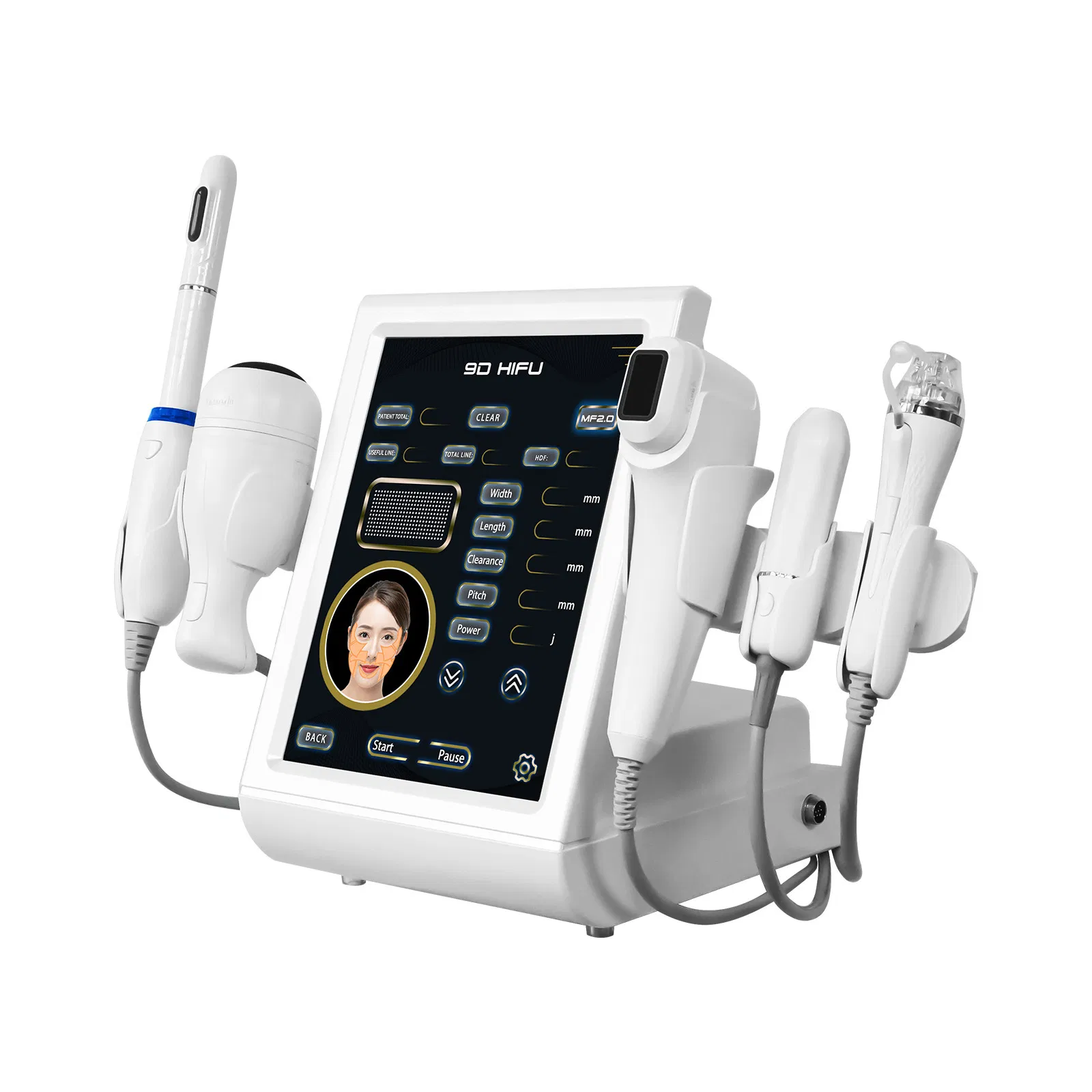 Portable Clinic-to-Home Hifu 9d Machine for Multi-Zone Skin Tightening, and at-Home Beauty Maintenance Regimens