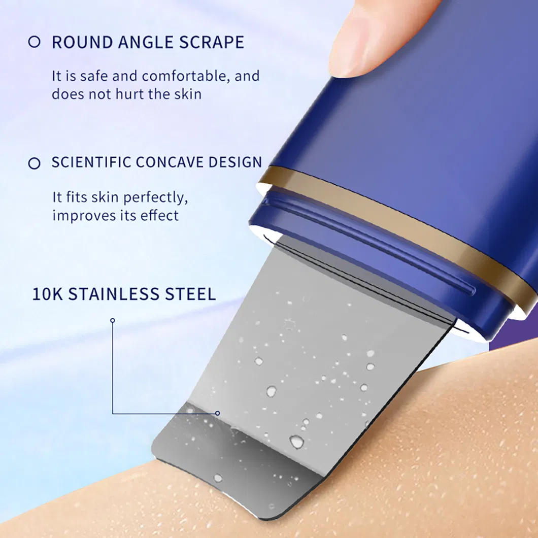 Professional Exfoliating Ultrasonic Facial Skin Scrubber Microcurrent Beauty Device