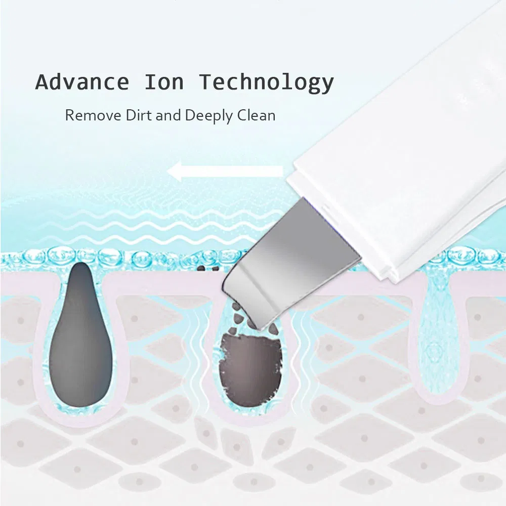 New Arrival Ultrasonic Facial Clean Skin Exfoliator Beauty Peel Machine Pore Deep Cleanings DIY Spray Mist Skin Scrubber