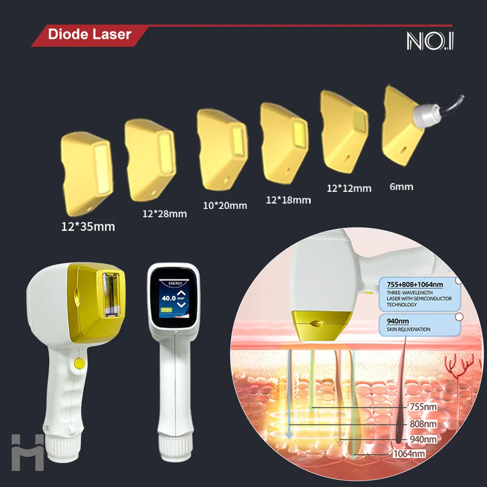 Multi-Function 9 in 1 Switchable Spot Ice Titanium Diode Laser Hair Removal IPL Opt RF ND YAG Laser Tattoo Removal Beauty Machine for Skin Care