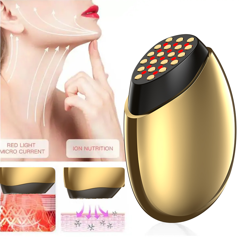 Pakiss Neck Face Beauty Massager Manufacturer - 4-in-1 Red Light Therapy &amp; Microcurrent for Anti-Wrinkle, Skin Tightening &amp; Lifting, Home Use Portable Device