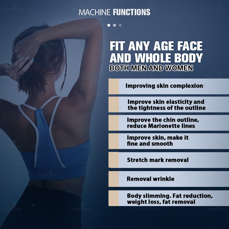 Perfectlaser Non-Invasive Skin Rejuvenation Home 9d Wrinkle Remove Face Reyouth Body Slimming Fine Line Removal Hifu Beauty Machine