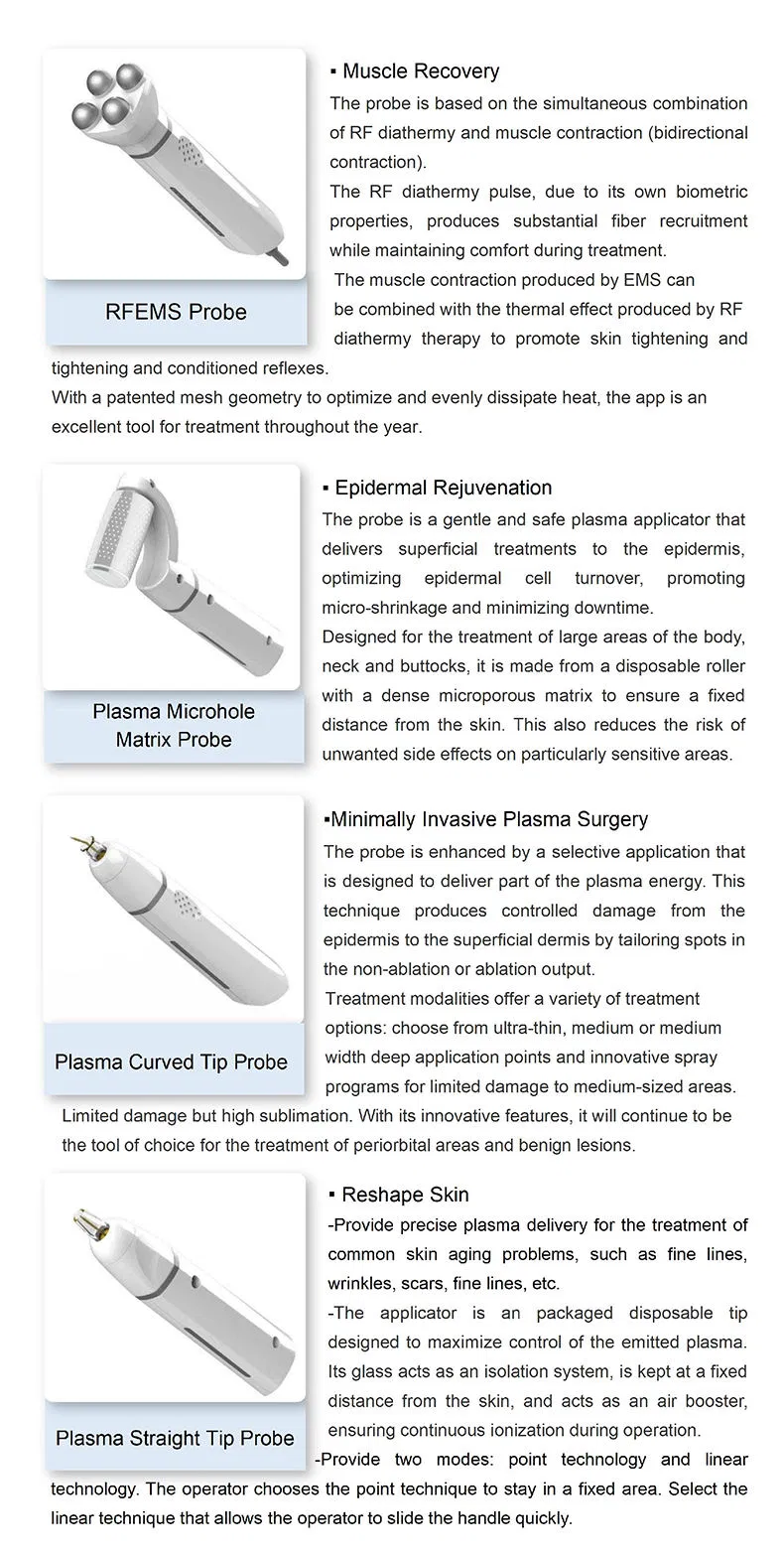 Korea Jet Plasma Cold Derm Ozone Pen Face Lift Skin Care Acne Derma Pin Laser Light Ions RF Waterproof EMS Ultrasound Instrument Cold Plasma Device
