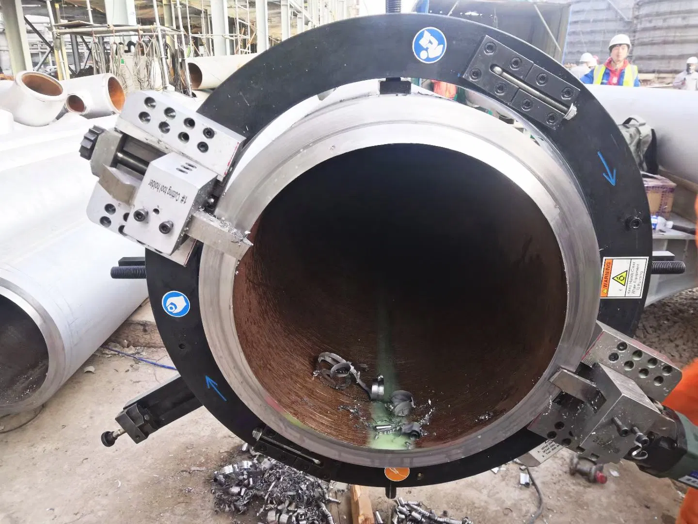 Pneumatic Tube Steel Pipe Cold Cutting and Beveling Machine TOE-377