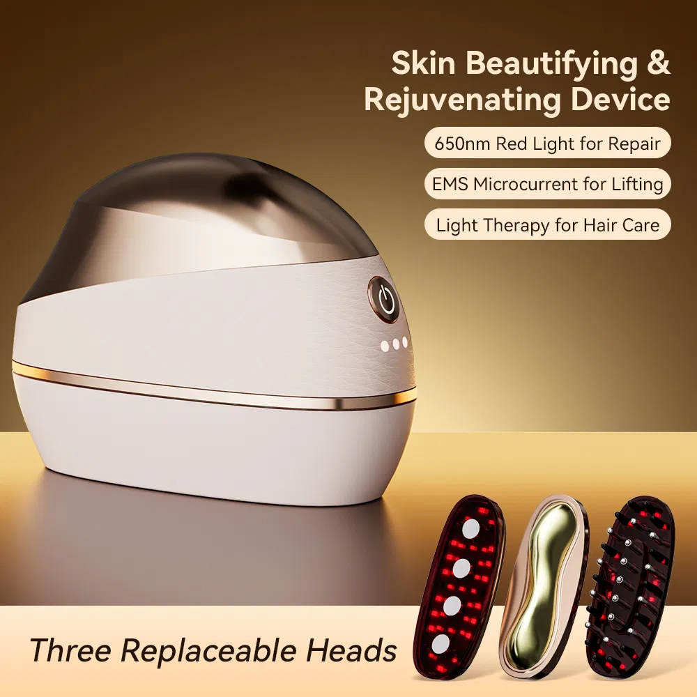 EMS Red Light Therapy Facial Tool for Home Skin Rejuvenation
