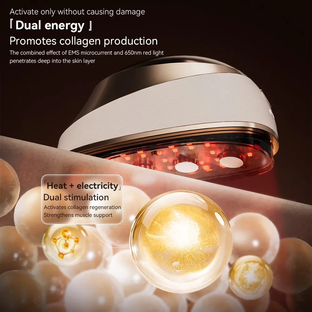 EMS Red Light Therapy Facial Tool for Home Skin Rejuvenation