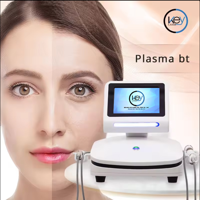 Fractional Plasma 3 Handles Anti-Aging Skin Beauty Device Facial Wrinkle Elimination Tightness Enhance Plasma Shower Device