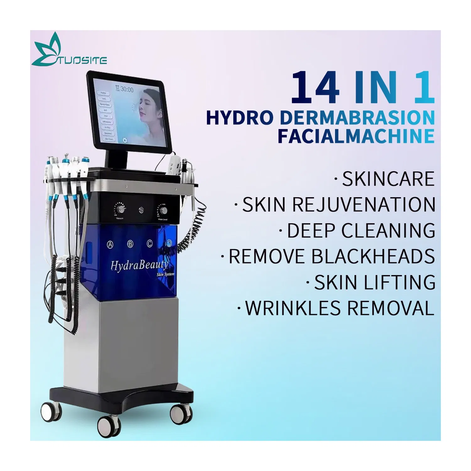 Professional CE/FDA Hydrodermabrasion Device for Deep Pore Cleansing