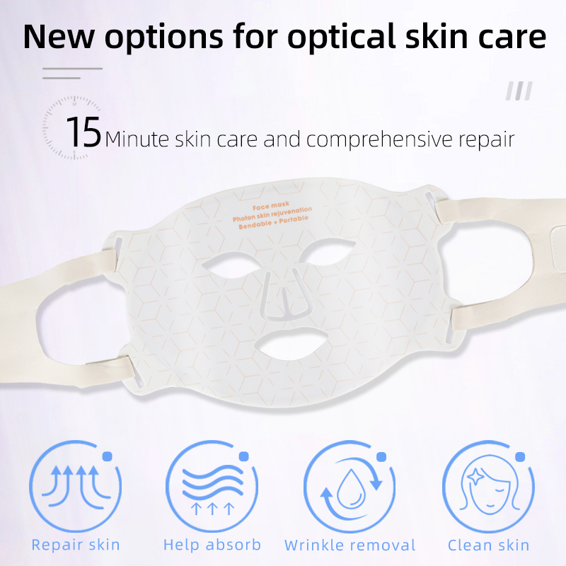 850nm Laser Red Light Facial Mask Anti Aging Promote Collagen Production Device Skin Care Whitening Beauty Mask