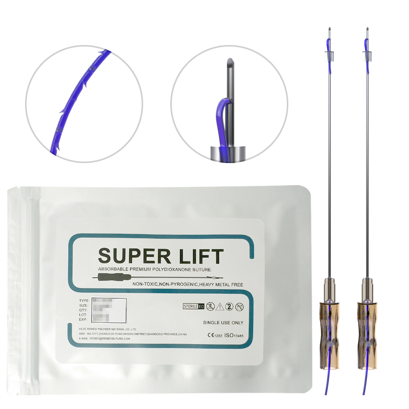 Absorbable L Blunt 19g 100mm Cog Pdo Thread for Face Body Lifting
