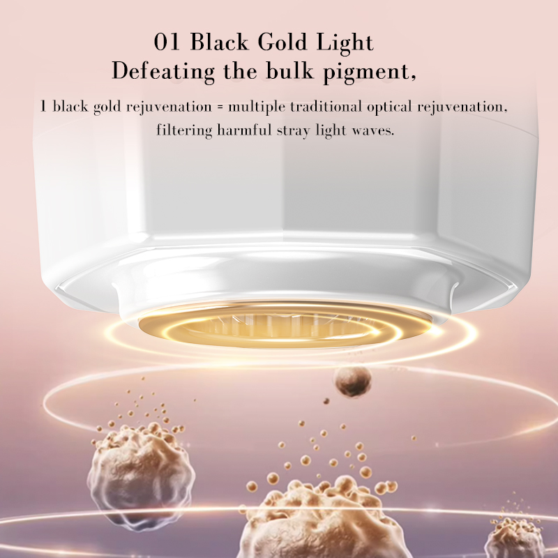 Pakiss Dual-Band Photon Skin Rejuvenation Device Black Gold Anti-Aging Facial Tool