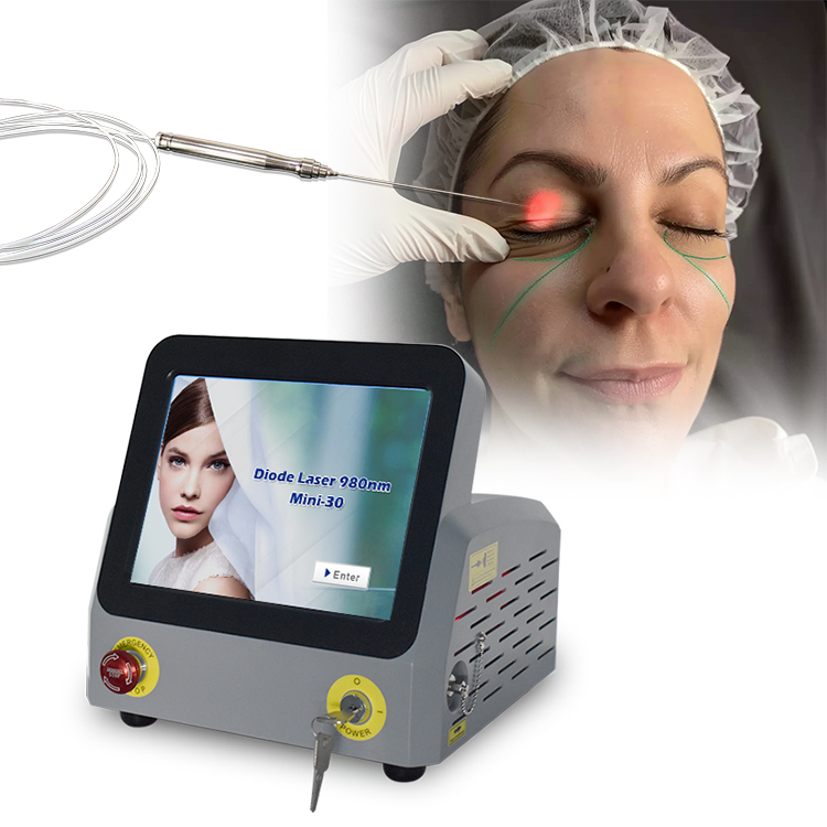 Vaser Liposuction Equipment 980nm Diode Laser Lipolysis Skin Rejuvenation Removal Eye Wrinkles Endolaser Lifting