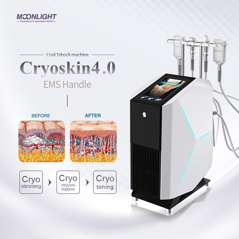 Cryo Slim T Shock Fat Reduce Beauty Body Slimming Machine Cold Thermal EMS Function Cryoskin Therapy Device