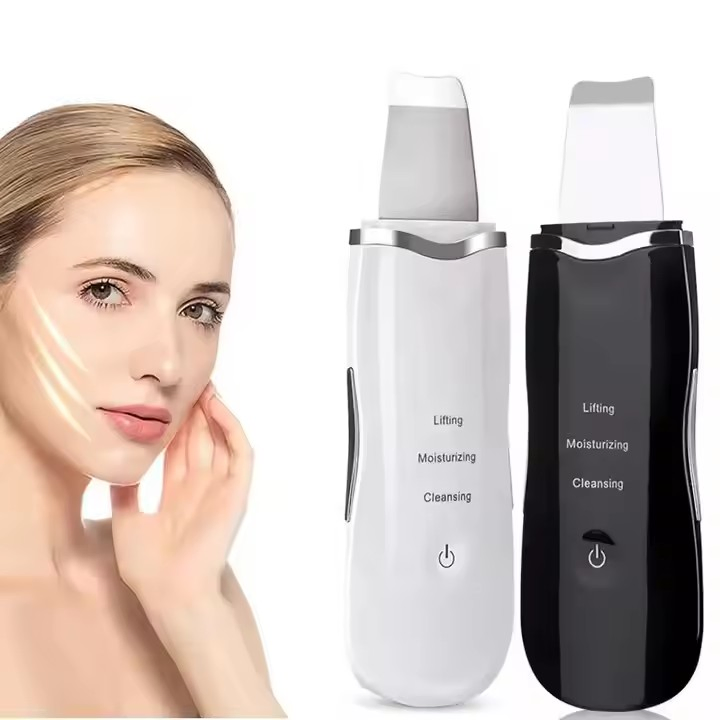 Ultrasonic Skin Scrubber Deep Face Cleaning Machine Peeling Shovel Facial Pore Cleaner Face Skin Scrubber