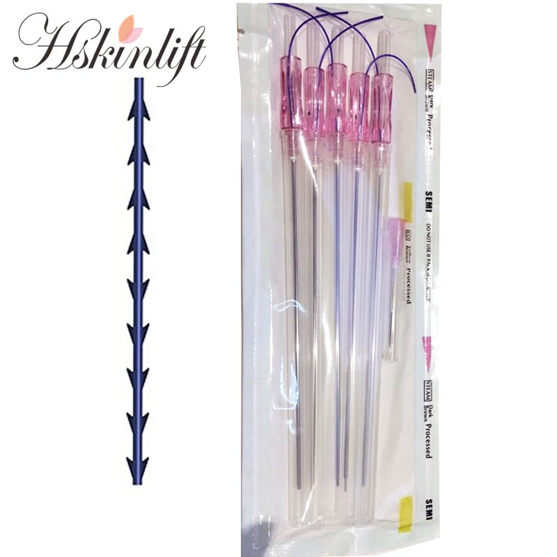 Fishbone Cog Lifting Threads Hilos 18g 100mm Molding Pcl Pdo Thread Face Wires Lifting