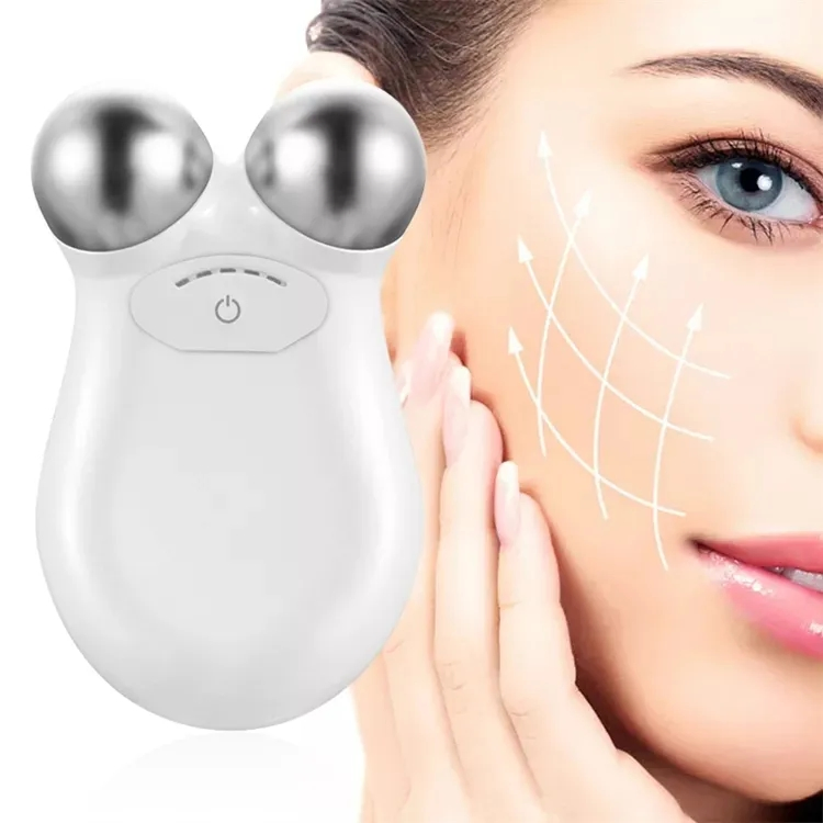Factory Price Beauty Skin Anti Wrinkle Eye Facial Neck 3D V-Shape Lifting Microcurrent Tightening Vibrator Electronic Face Roller Massager