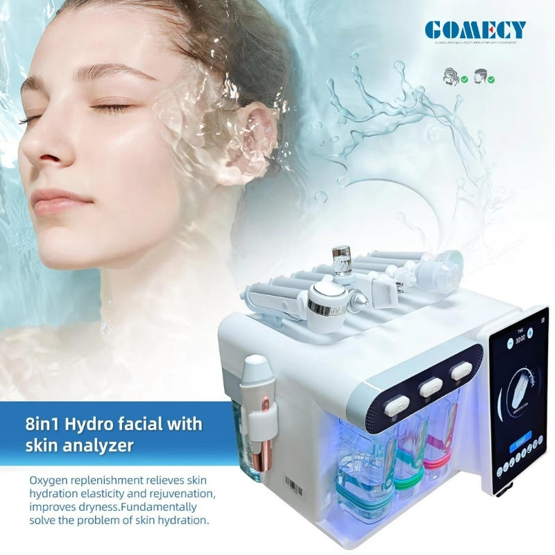 Newface Hydra SPA 8 in 1 Facial Skin Analyzer and Micro Bubble Hydro Dermabrasion Beauty Device